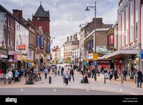 The town centre of Darlington , County Durham , England , Britain Stock Photo, Royalty Free ...