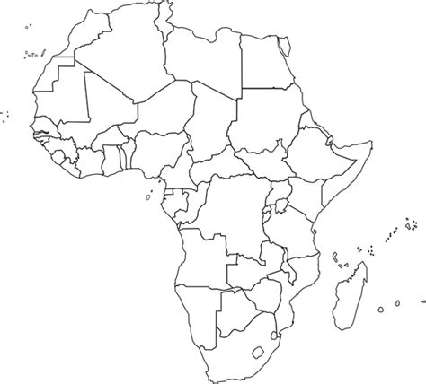 Blank Eastern Africa Map