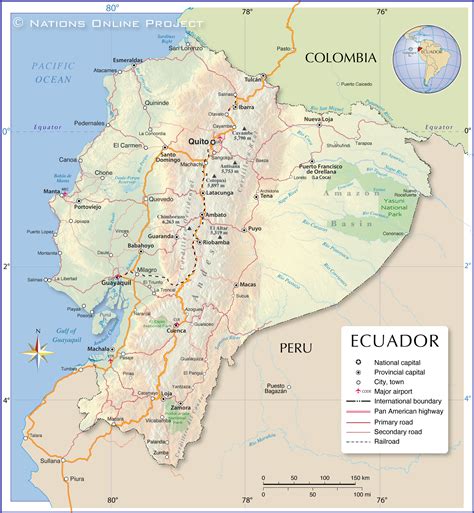 Political Map of Ecuador - Nations Online Project