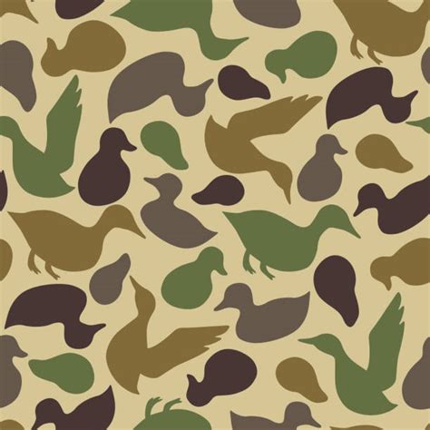 Duck Camo Pattern Wallpaper