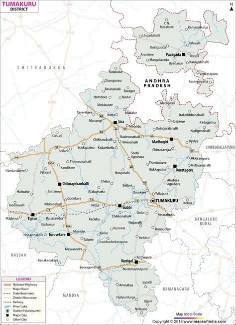 Tumkur District Map