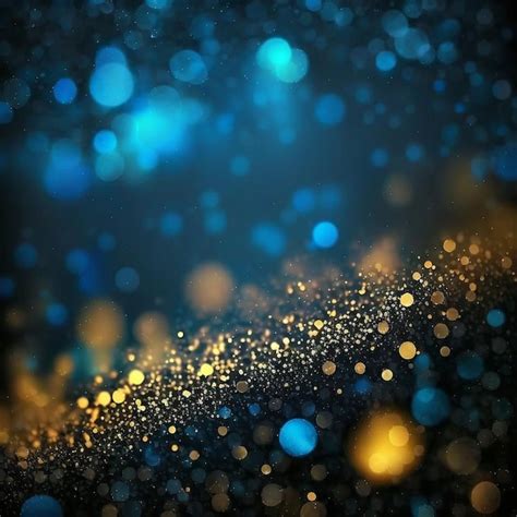 Premium Photo | Blue and gold glitter wallpaper that says gold on it