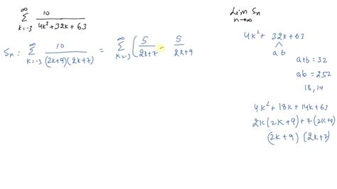 SOLVED:For the following telescoping series, find a formula for the nth ...