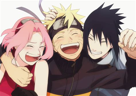Sasuke And Naruto Smiling