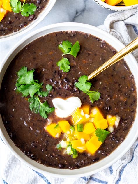 Instant Pot Black Bean Soup with Mango Salsa Recipe — Registered Dietitian Columbia SC - Rachael ...