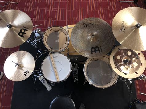 My new Meinl cymbal setup : r/drums