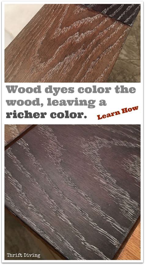 How to Dye Wood And Use Lime Wax to Finish Oak | Wood, Thrifting, Red oak wood