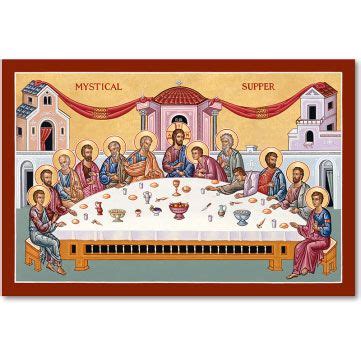 Mystical Supper Icon | Mystical supper, Monastery icons, Last supper