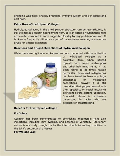 Benefits of hydrolyzed collagen