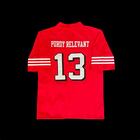 #13 Purdy Relevant Stitched Men’s 49ers jersey – HellaFitted