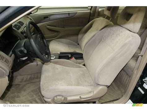 Beige Interior 2001 Honda Civic EX Coupe Photo #78264718 | GTCarLot.com