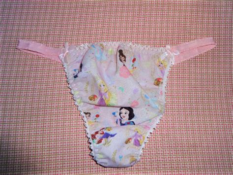 Handmade Disney Princess thong panties knickers pastel pink | Etsy