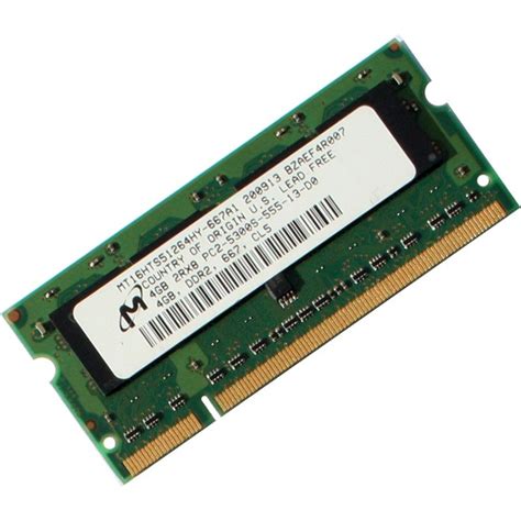 Micron 4GB DDR2PC2-5300 667MHz LAPTOP Memory Ram