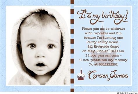 Baby Boy Birthday Invitation Message Image Source: lilduckduck.com | Kids birthday invitation ...