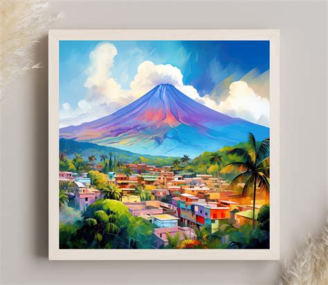 El Salvador Mountain Wall Art San Salvador View El Salvador - Etsy