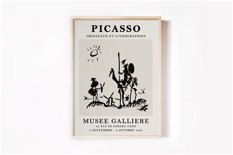 Picasso Poster Don Quixote Poster Picasso Print Exhibition | Etsy