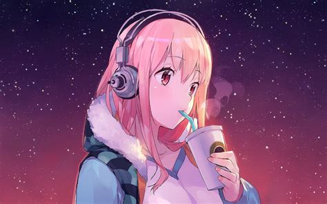 Best Of Cute Anime Girl With Headphones Wallpaper Hd - vrogue.co