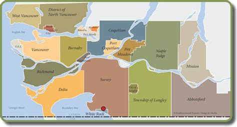 Greater Vancouver Map | Vancouver map, Vancouver, Richmond surrey