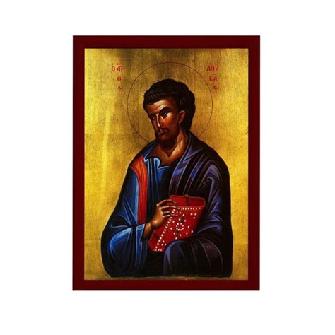 Saint Luke Icon Handmade Greek Orthodox Icon Byzantine Art - Etsy