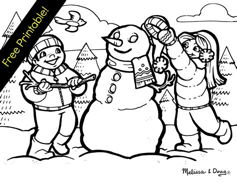 Coloring page Winter season #164462 (Nature) – Printable Coloring Pages