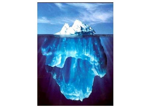 Our iceberg is melting