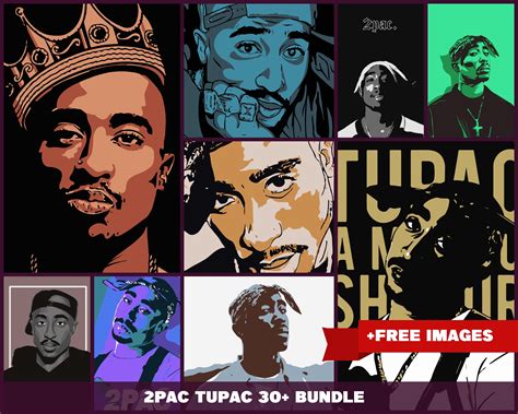 Tupac 2pac Svg Tupac Shakur Svg Bundle Thug Life