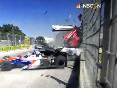 IndyCar Crash Injures 13 Spectators, Franchitti [VIDEO] - Business Insider