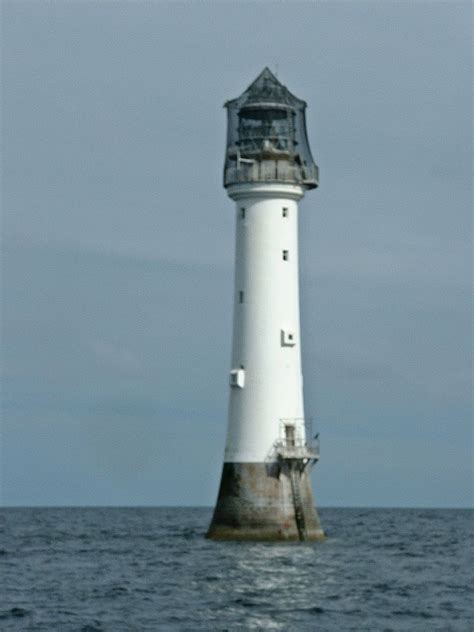 BELL ROCK lighthouse or INCHCAPE Lighthouse eleven miles out to sea ...