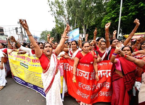 Anganwadi workers' demonstration