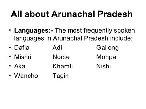 PPT on Arunachal Pradesh