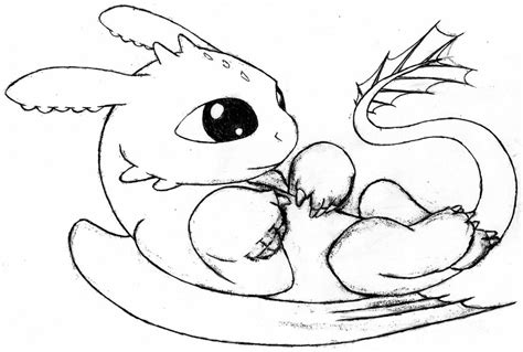 31+ Kawaii Cute Dragon Coloring Pages - MalainaAnmol