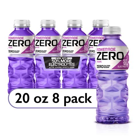 POWERADE Zero Sugar, Grape Sport Drink with Electrolytes, Free of ...