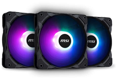 MSI MAG MAX F12A-3 RGB 120mm Fan 3 Pack - ITLinks Computers Maitland