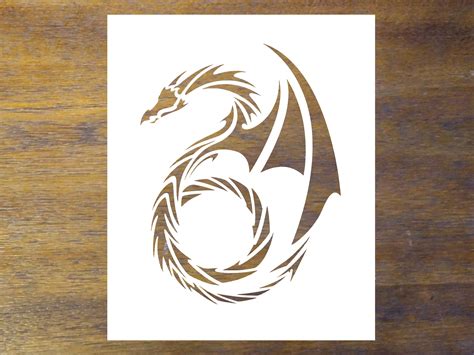 Dragon Stencil Reusable Color Draw & Paint Stencil - Etsy UK