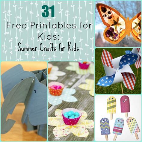 31 Free Printables for Kids: Summer Crafts for Kids | AllFreeKidsCrafts.com