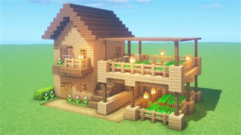 Minecraft House Tutorial How To Build The Ultimate Farm House 90 ...