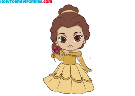 How to Draw a Disney Princess - Easy Drawing Tutorial For Kids