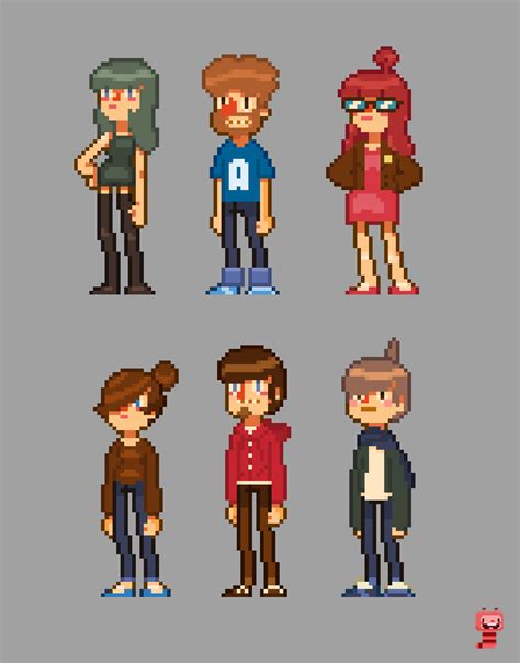 nightmare-bruce: “ atarimonkey: “ Some ideas for some pixel people I ...