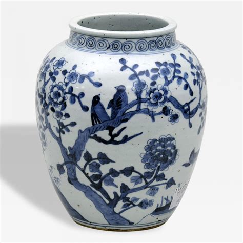 Chinese Shunzhi Blue and White Vase, 1644-1661