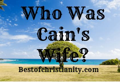 Who Was Cain's Wife?