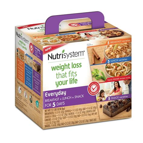 Nutrisystem 5 Day Everyday Weight Loss Kit, 2.1 lbs, 10 Meals, 5 Snacks - Walmart.com - Walmart.com