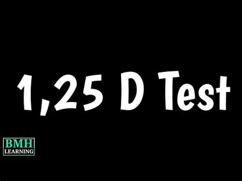 Vitamin D, 1, 25-dihydroxy Blood Test | 1,25 D Test | High & Low Levels Of Vitamin 1,25 D ...