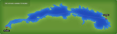 Lake Kariba Map - location, routes, safari camps