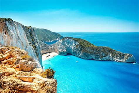 Exploring Navagio Beach (Shipwreck Beach) In Zakynthos, Greece