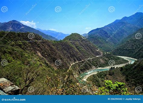 Yamuna River Uttarakhand stock photo. Image of town - 256294342