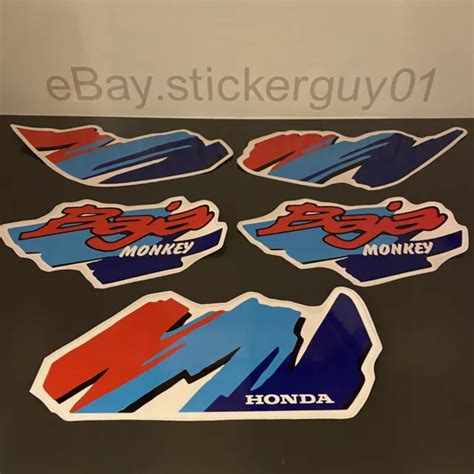 HONDA Z50R MONKEY Bike 1981 Decal Sticker Set Inc Tank Sides Warning & Head Tag £35.00 - PicClick UK