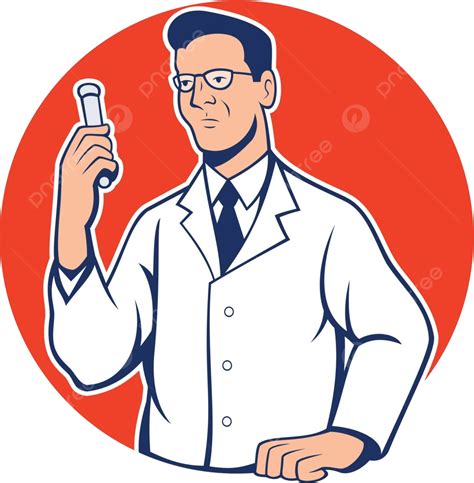 Scientist Lab Researcher Chemist Cartoon Worker Isolated Cartoon Vector, Worker, Isolated ...