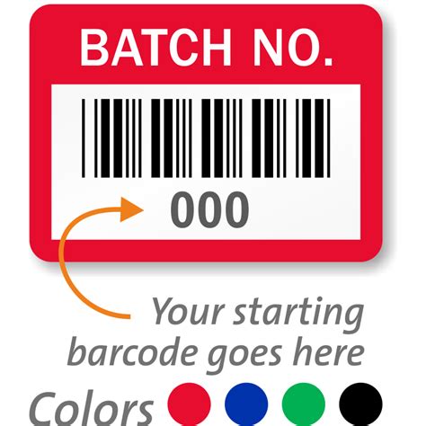 Vinyl 0.73 in. x 1 in. Property Labels - Batch Number, SKU - AT-B-EV-Batch