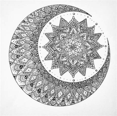 Image result for sun and moon mandala drawing tumblr | Mandala tattoo design, Moon mandala ...