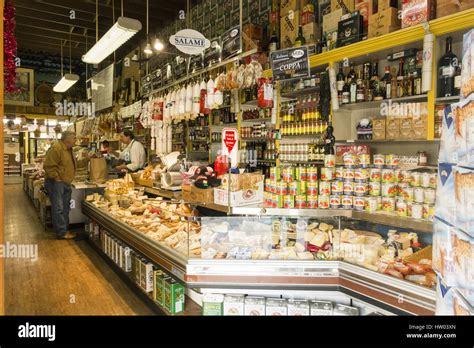 California, San Francisco, North Beach, Italian deli interior Stock Photo - Alamy